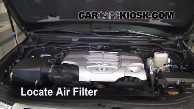 2008 Toyota Land Cruiser 5.7L V8 Filtro de aire (motor) Cambio